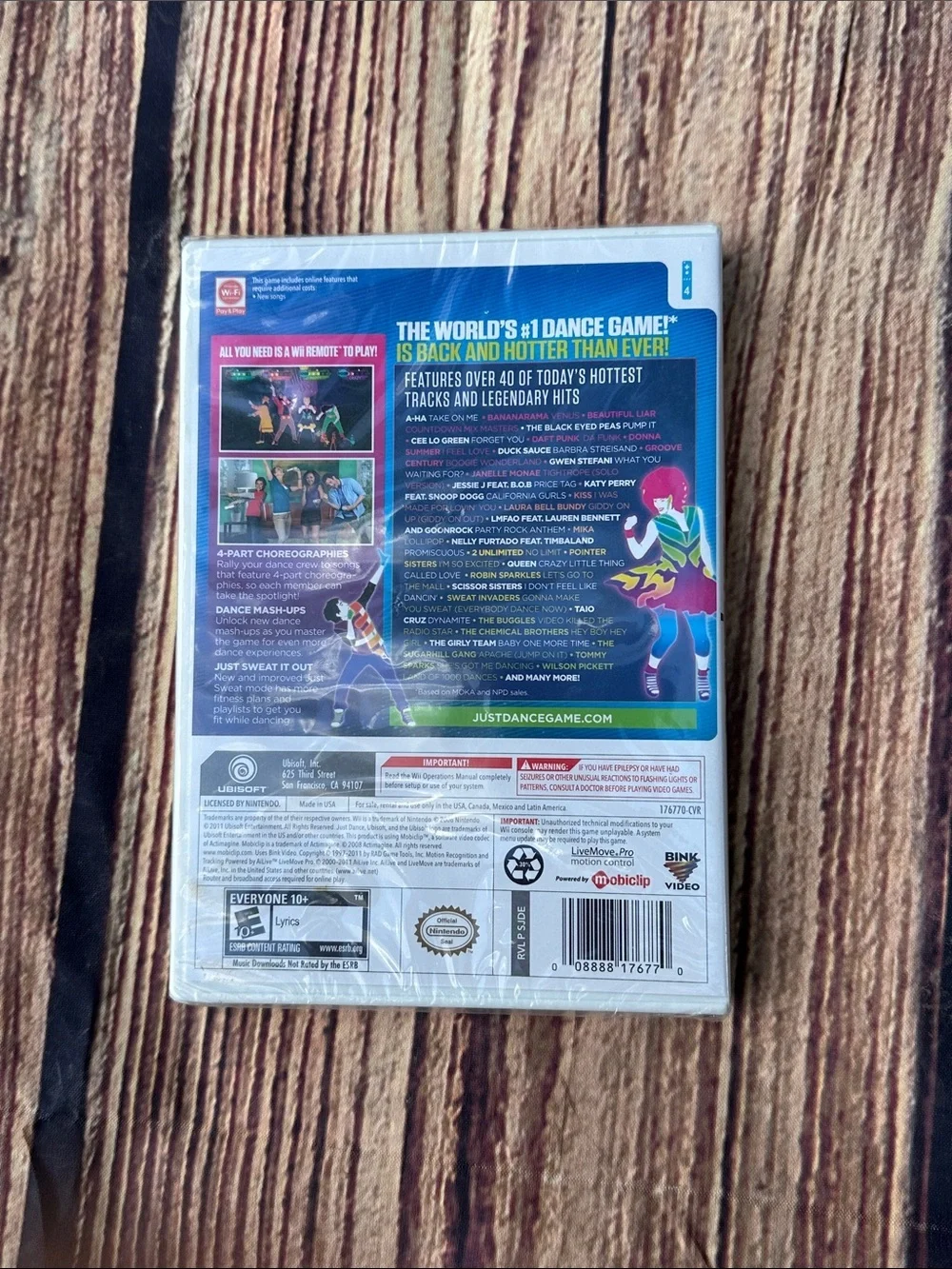 Nintendo Wii Just Dance 3 – Blue and White Game Case